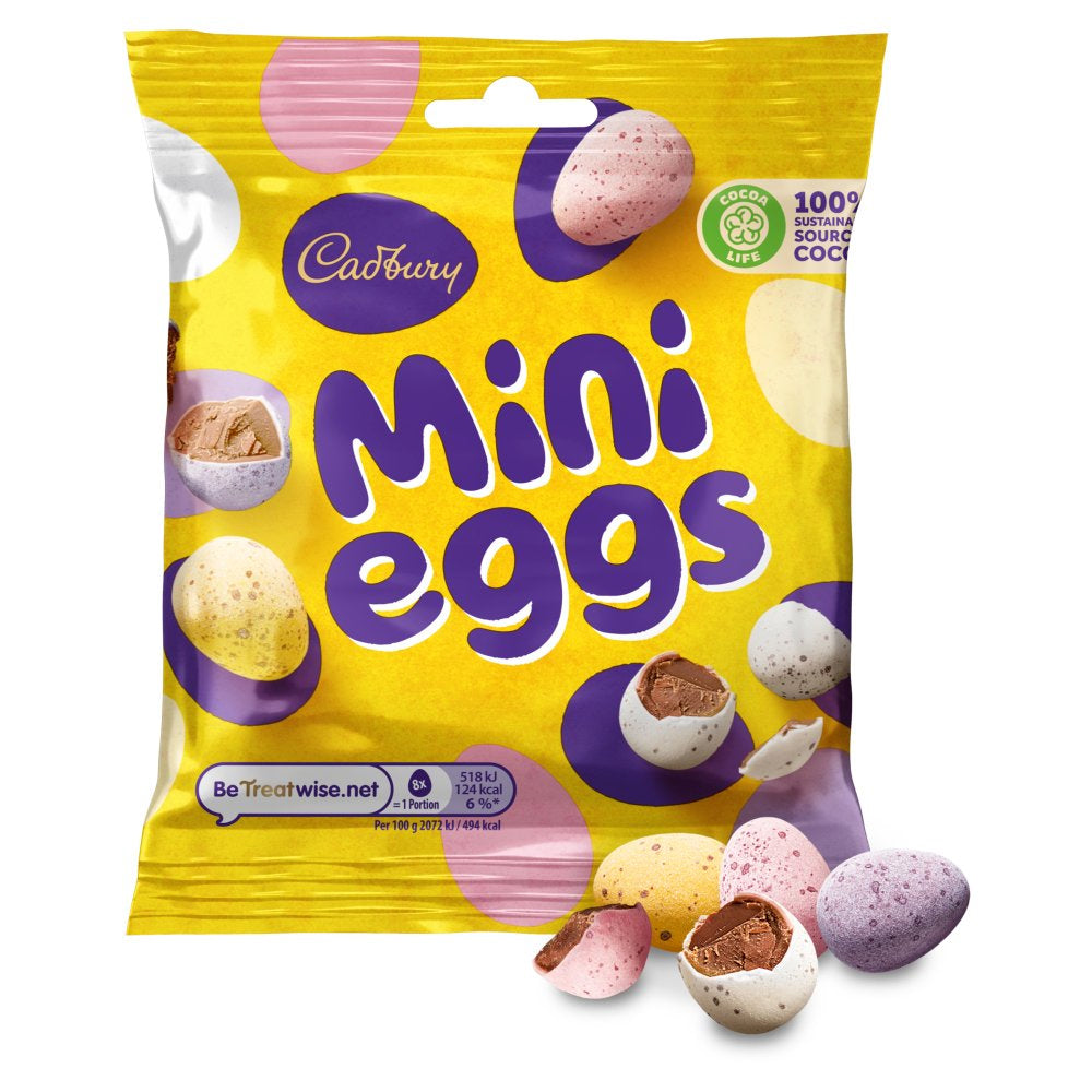 Cadbury Mini Eggs Chocolate Bag 74g (Box of 24)