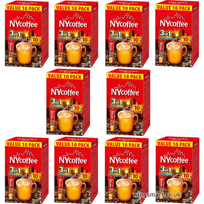 Ny 3 In 1 White Coffee & Sugar 10 x 14g Sachets 140g (Box of 10)