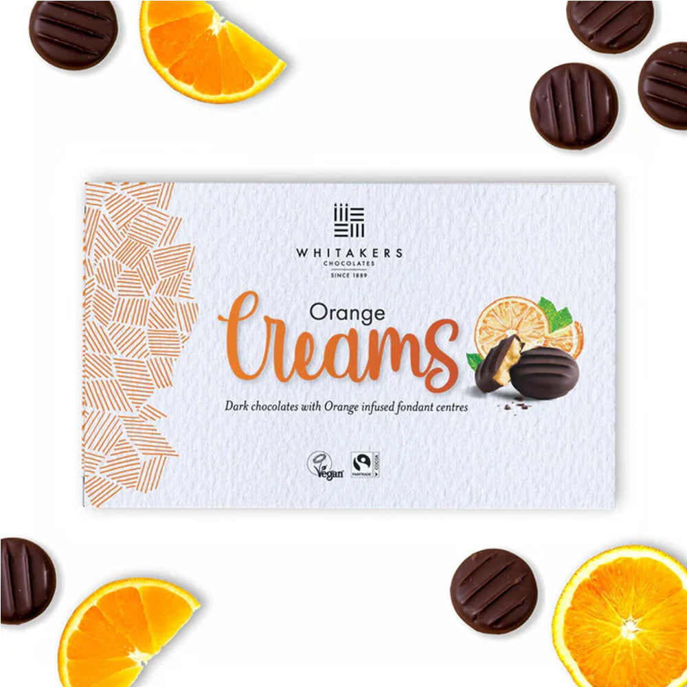 Whitakers Orange Creams 150g (Case of 14 boxes)