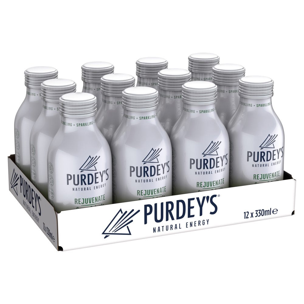 Purdey’s Natural Energy Sparkling Drinks – 12 x 330ml Bottles