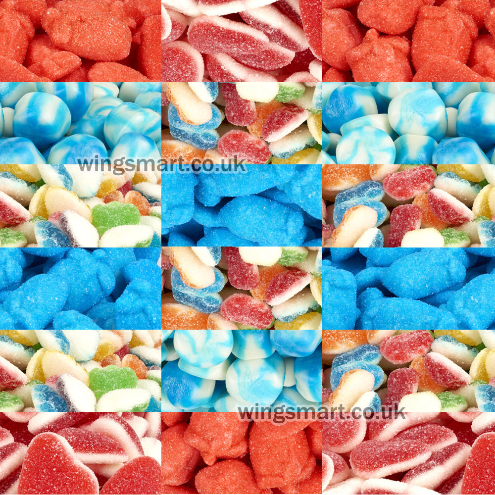 Sweetzone 700g Halal Sweets Tub – Assorted Jelly & Foam Candy