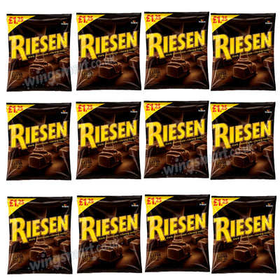 Riesen Dark Chocolate - Chewy Toffee 110g (Box of 12 packs)