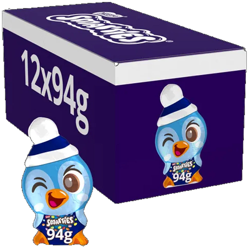 Smarties Penguin Milk Chocolate Christmas Figure 94g (Pack of 12)