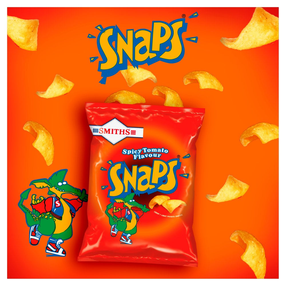 Smiths Snaps Spicy Tomato Crisps 21g – Crunchy & Zesty Snack