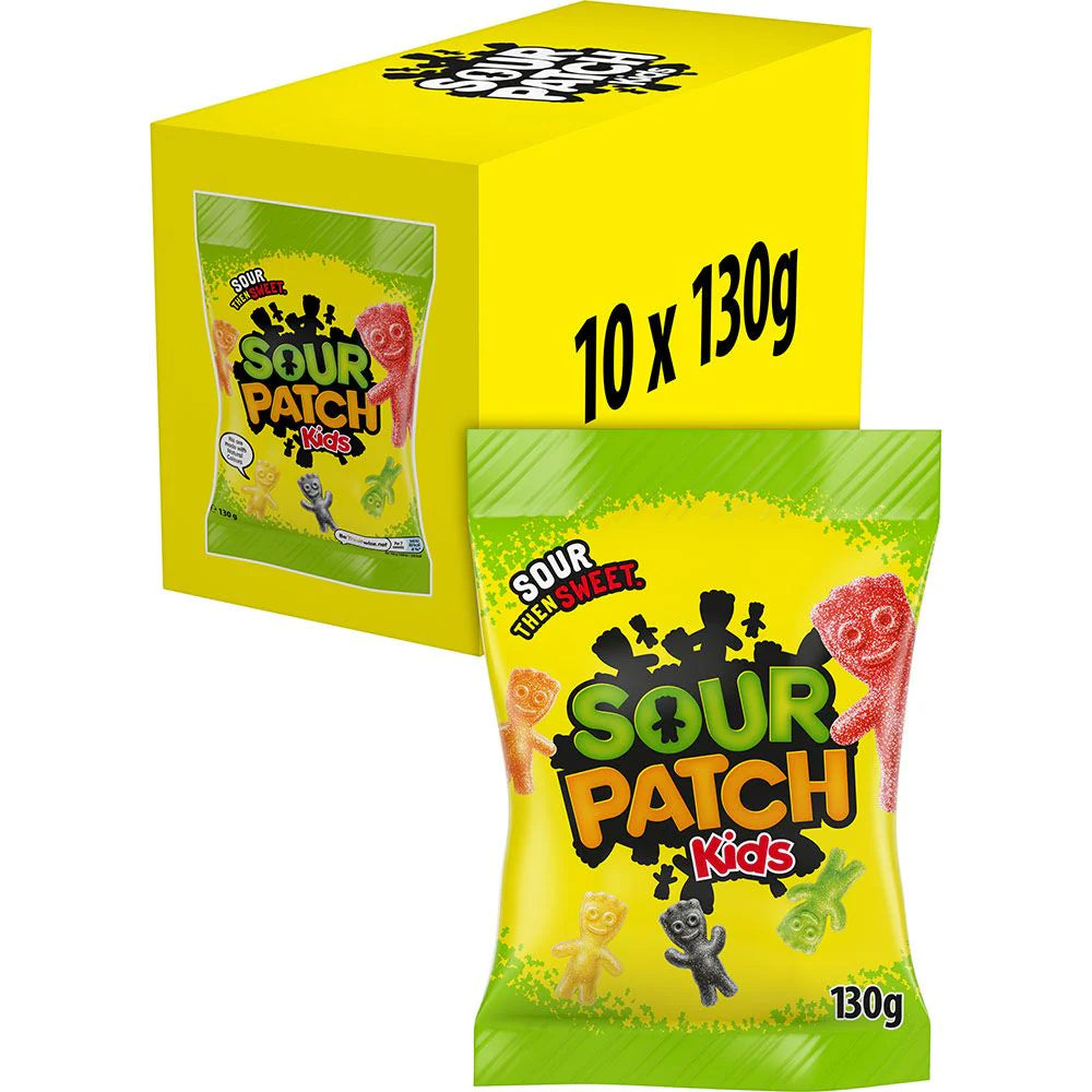 Sour Patch Kids Sweets Bag 130g (Box of 10)