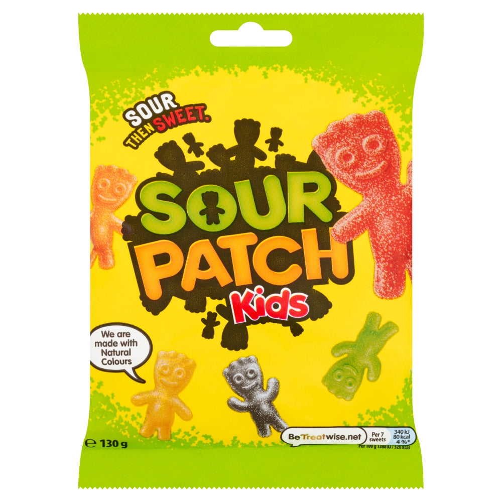 Sour Patch Kids Sweets Bag 130g (Box of 10)