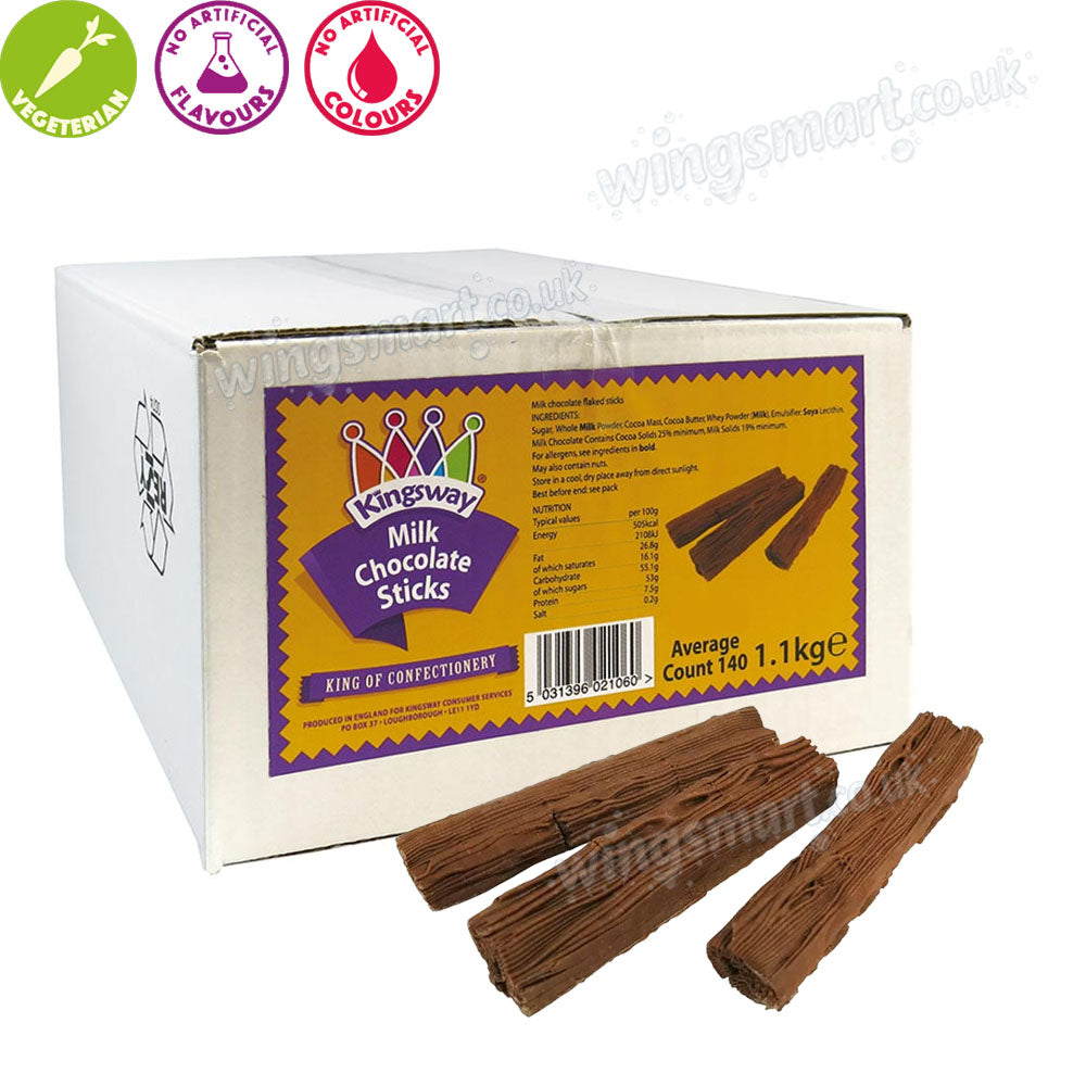 Kingsway Milk Chocolate Flaked Sticks 1.1kg