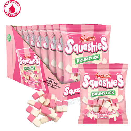 Swizzels Drumstick Squashies Mixed Flavours 120g Assorted Packs (box of 12 packs)