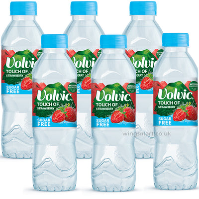 Volvic Touch of Strawberry Sugar Free 500ml (6 & 12 Bottles)