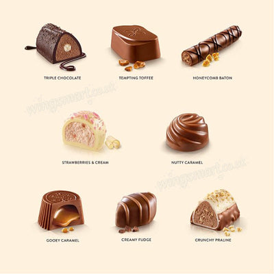 Thorntons Classic Collection Milk, Dark & White Chocolate Gift Box 262g (Box of 6)