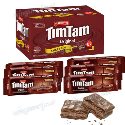 Arnotts Tim Tam Original Chocolate Biscuits, 6 packs x 200g