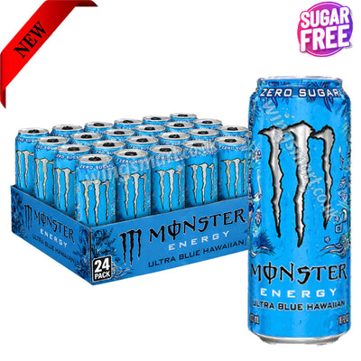 Monster Ultra Hawaiian Energy Drink 24x473ml – Tropical Sugar Free Boost