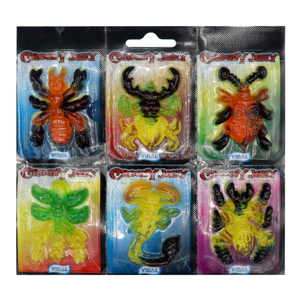 Vidal Creepy Jelly 66 x 11g – Fun Gummy Candy Pack