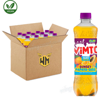 Vimto Fans' Edition Orange & Papaya Flavour 500ml PMP (Box of 12 Bottles)