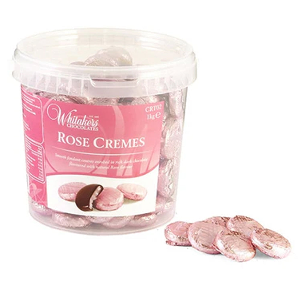 Whitakers Chocolate Cremes Variety Coffee Ginger Orange Violet Rose 1kg