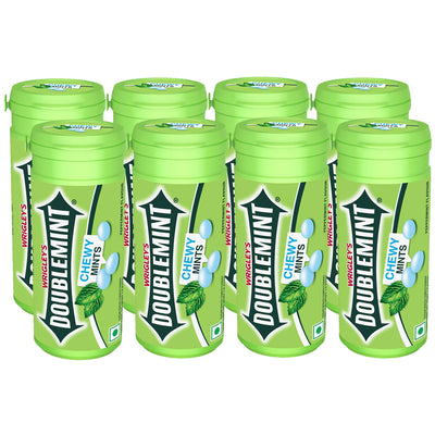 Wrigley's Doublemint Peppermint Chewy Mints 8 x 30.4g Tubes- Full Box - WingsMart