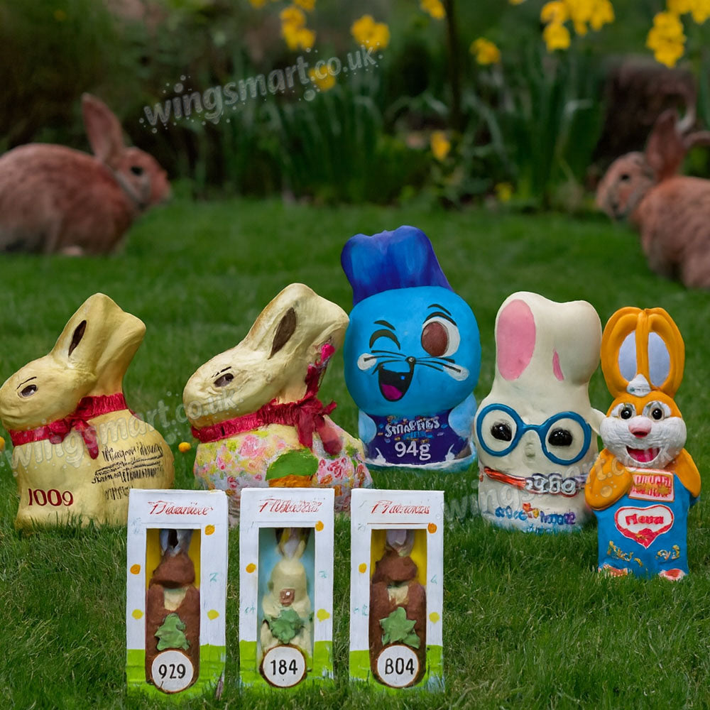 Easter Bunny Chocolate Selection – Assorted Flavours & Different Variety of Bunnies (88g - 170g)