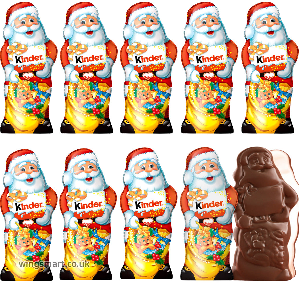 Kinder Chocolate Hollow Santa Figure 10 x 55g