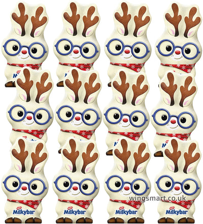 Milkybar Reindeer White Chocolate Christmas Figure 88g (06 or 12 Packs)