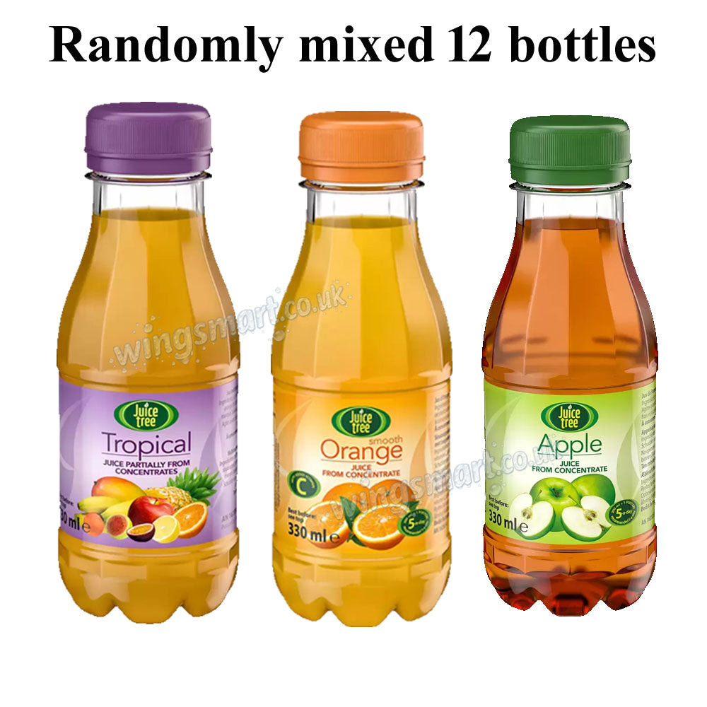 Juice Tree Assorted Juice Drinks 330ml – Apple, Orange & Tropical Mix