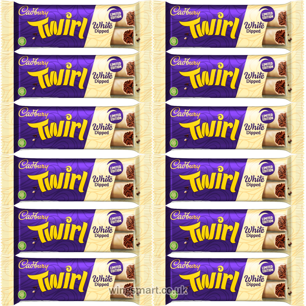 Cadbury Twirl White Dipped Limited Edition Chocolate Bar 43g