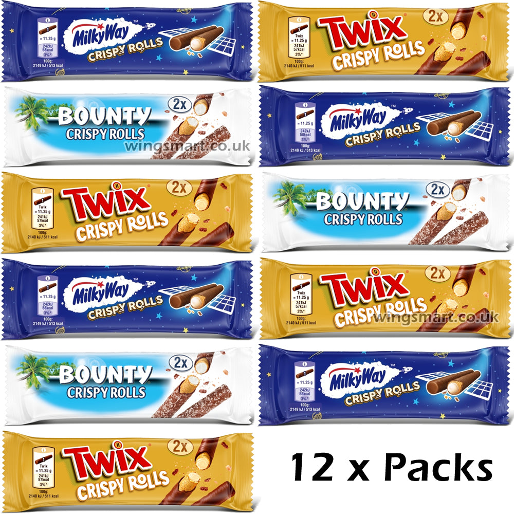 Milky Way, Bounty & Twix Crispy Rolls – Crunchy, Creamy, Chocolate Delight