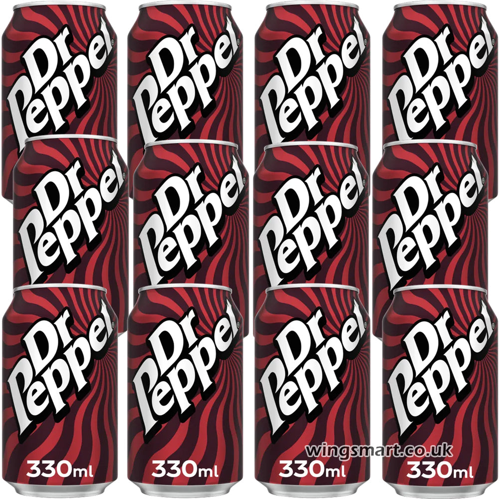 Dr Pepper 330ml PMP (12 & 24 Cans)