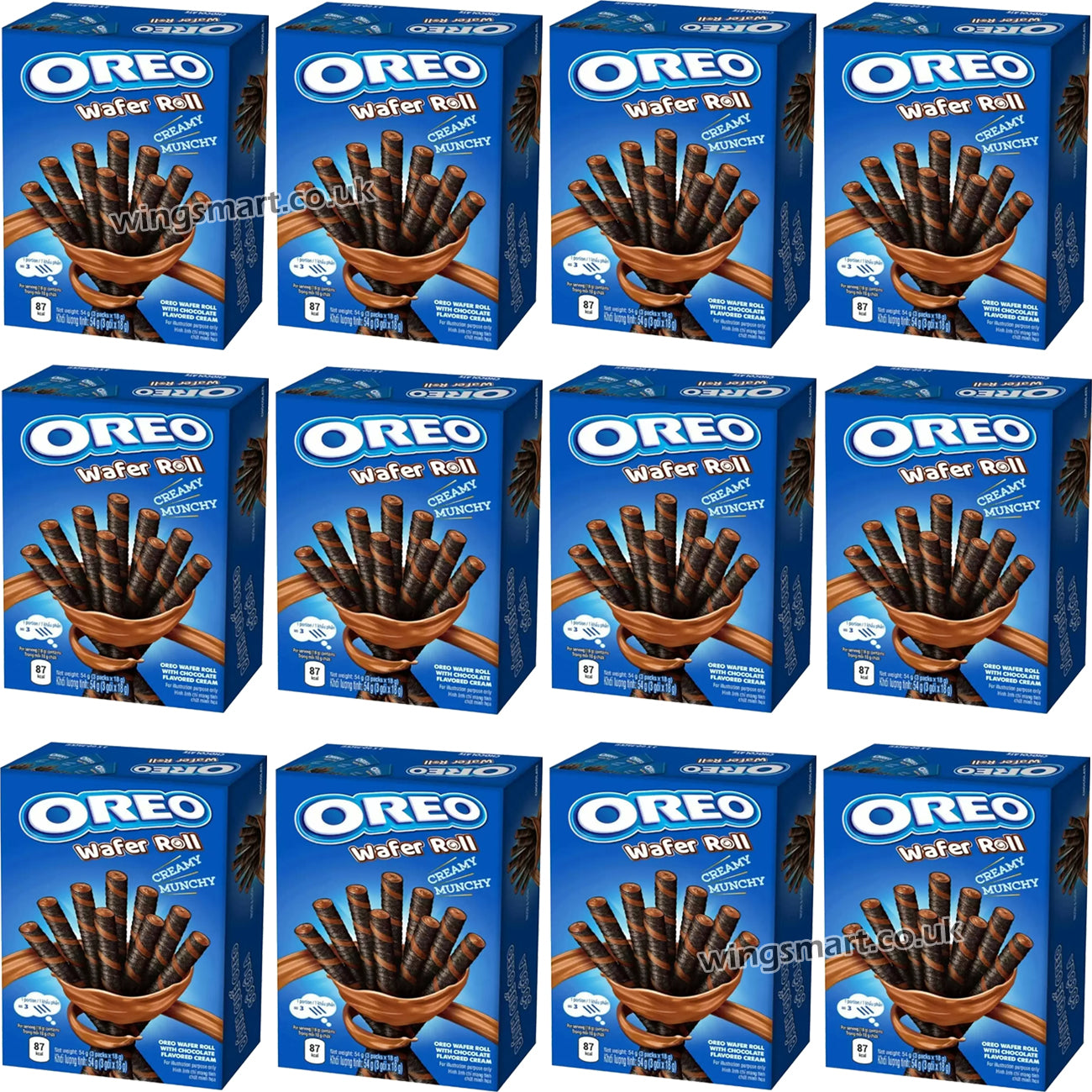 Oreo Chocolate Cream Filled Wafer Rolls 54g - WingsMart