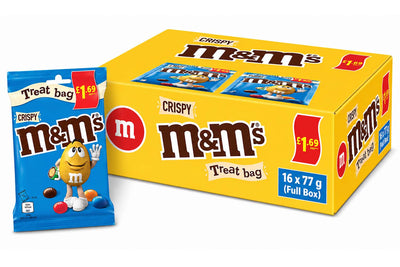 M&M'S Crispy Milk Chocolate Treat Bag £1.69 PMP 77g (Full & Half Box Options)