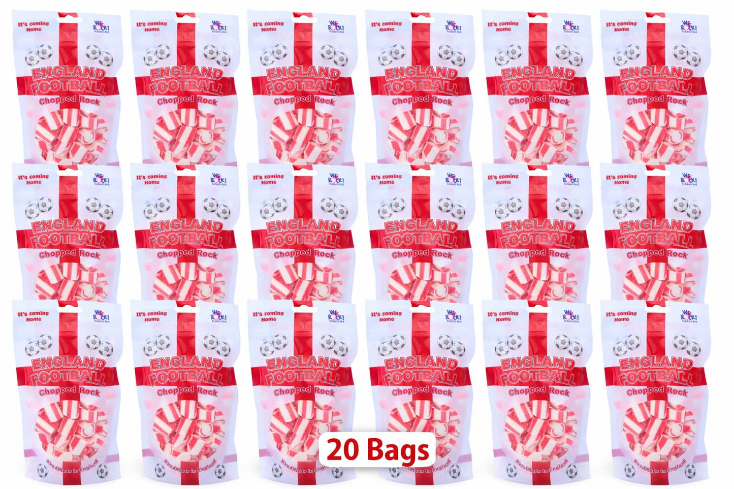 McAdam's England Football Chopped Rock Pouch 150g