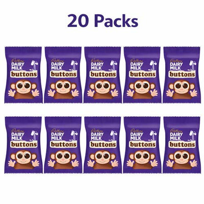 Cadbury Dairy Milk Buttons 14.4g – 20, 40 & 60 Packs