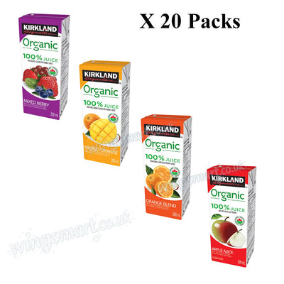 Kirkland Signature Organic Juice Assorted Flavours 200ml