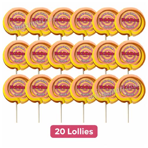 McAdams Ice Cream Wheel Lollipops 10, 20 or 30 Lollies