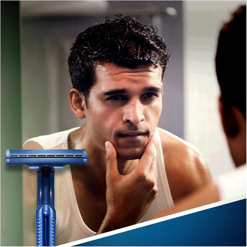 Gillette Blue II Disposable Razors 20 Pack Twin Blade Men's Shaving Razors