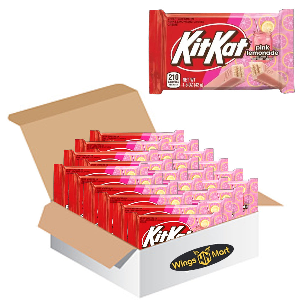 Kit Kat Pink Lemonade 42g – Refreshingly Fruity, Limited Edition Chocolate Bar – Ideal for Gifting Sweet Treat