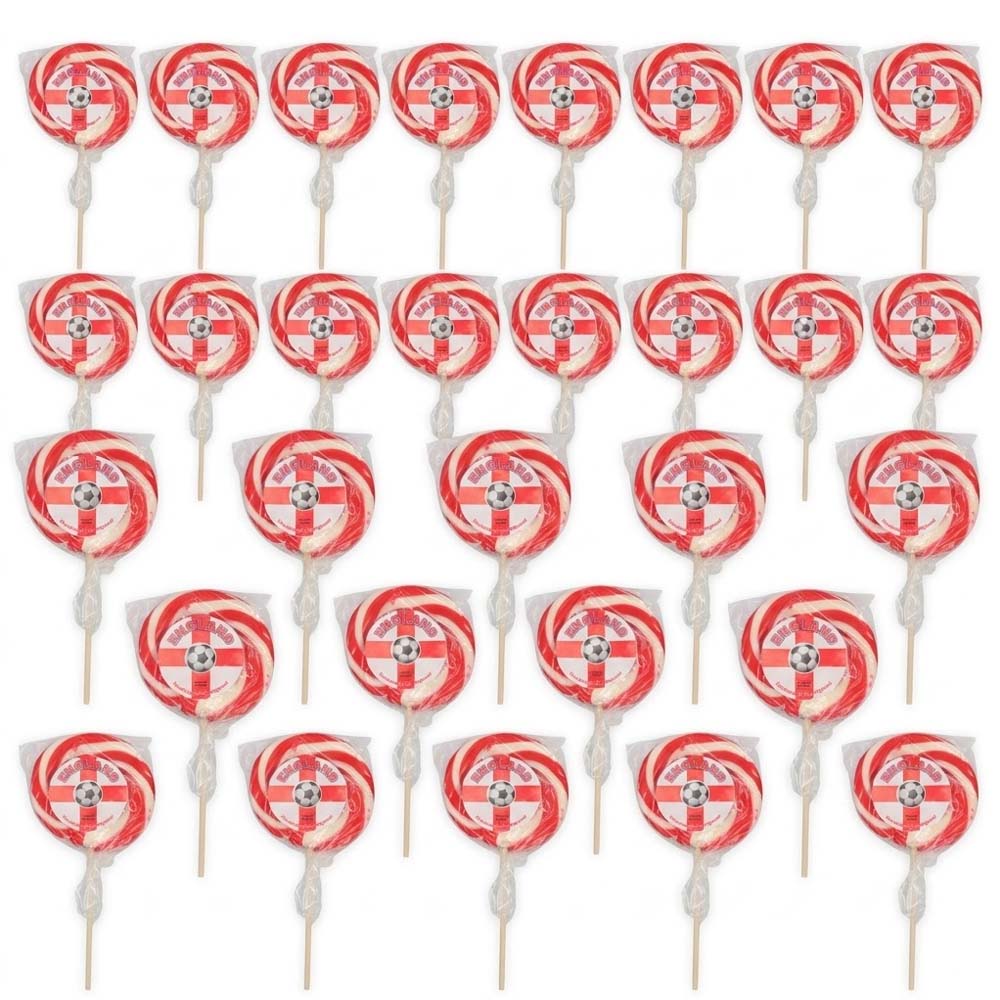 Candy Pops England Lollipops 75g (10, 20 & 30 Lollipops)