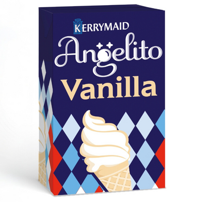 Kerrymaid Angelito Vanilla Flavour Ice Cream Mix 1L | Smooth, Creamy, Gluten-Free Soft Serve | Perfect for Vegetarians