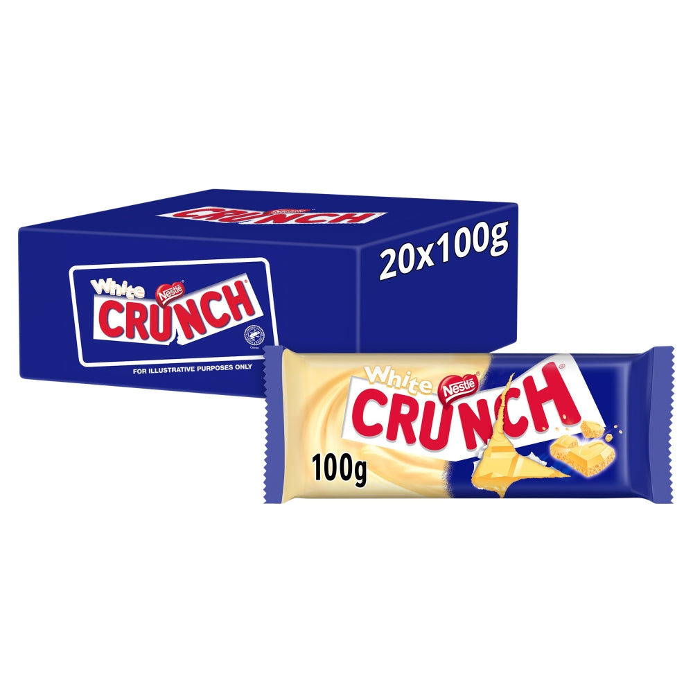 Nestle Crunch White Chocolate Bar 100g (Box Of 20)