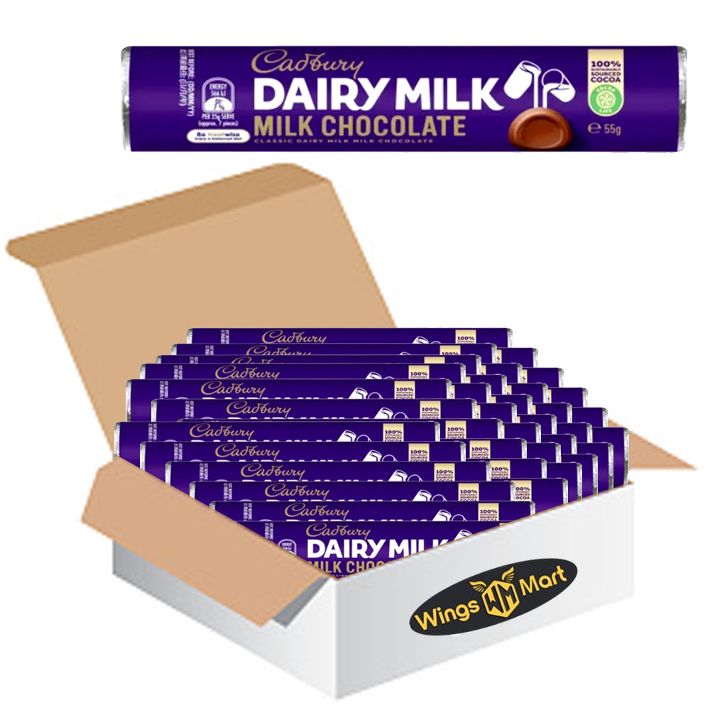 Cadbury Dairy Milk Chocolate Roll 55g Australian Creamy Bites of N WingsMart