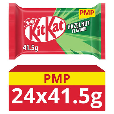 KitKat 4 Finger Hazelnut Chocolate Bar 41.5g (24 Bars)