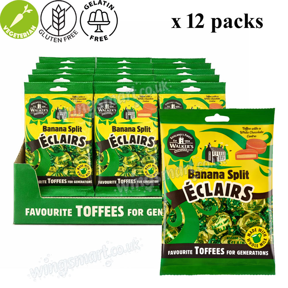 Walker’s Nonsuch British Toffee & Eclair Variety Bags 135g–150g – Mixed Flavour Sweet Collection
