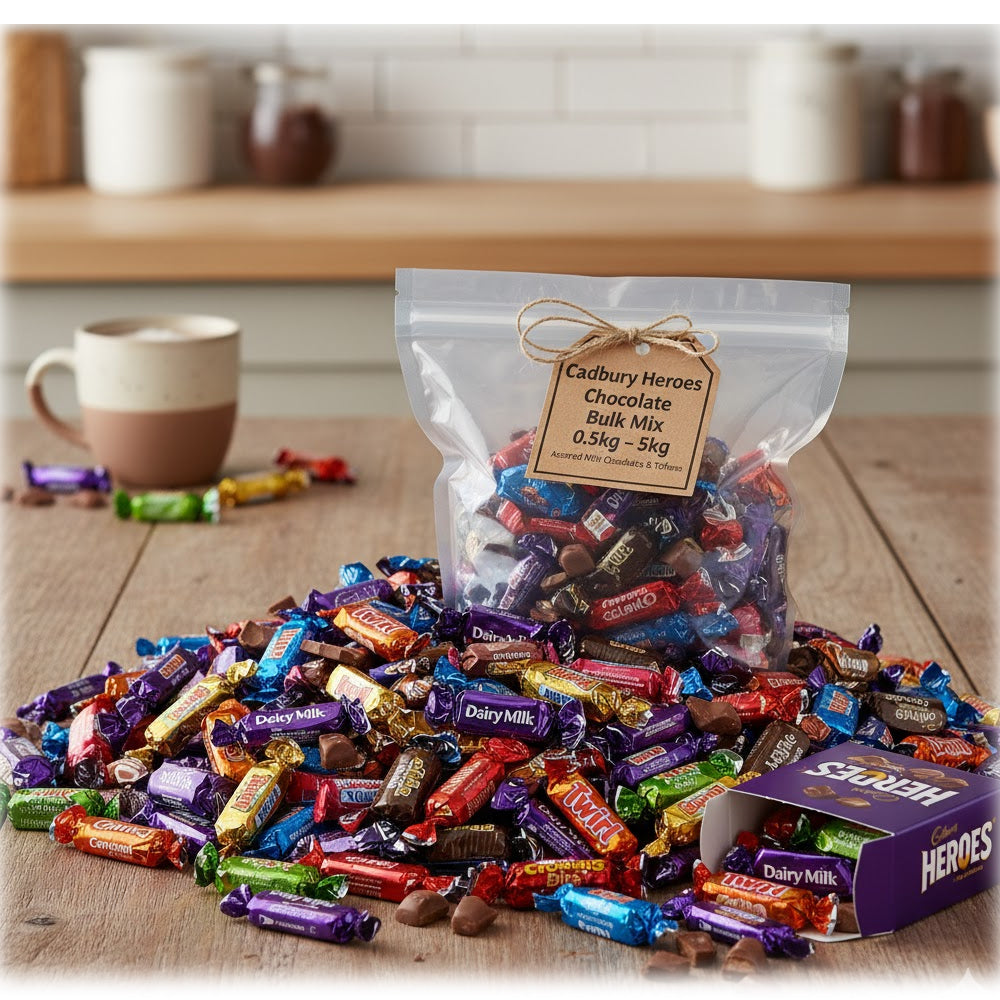 Cadbury Heroes Assorted Mini Chocolates Bulk 0.5kg – 5kg – WingsMart