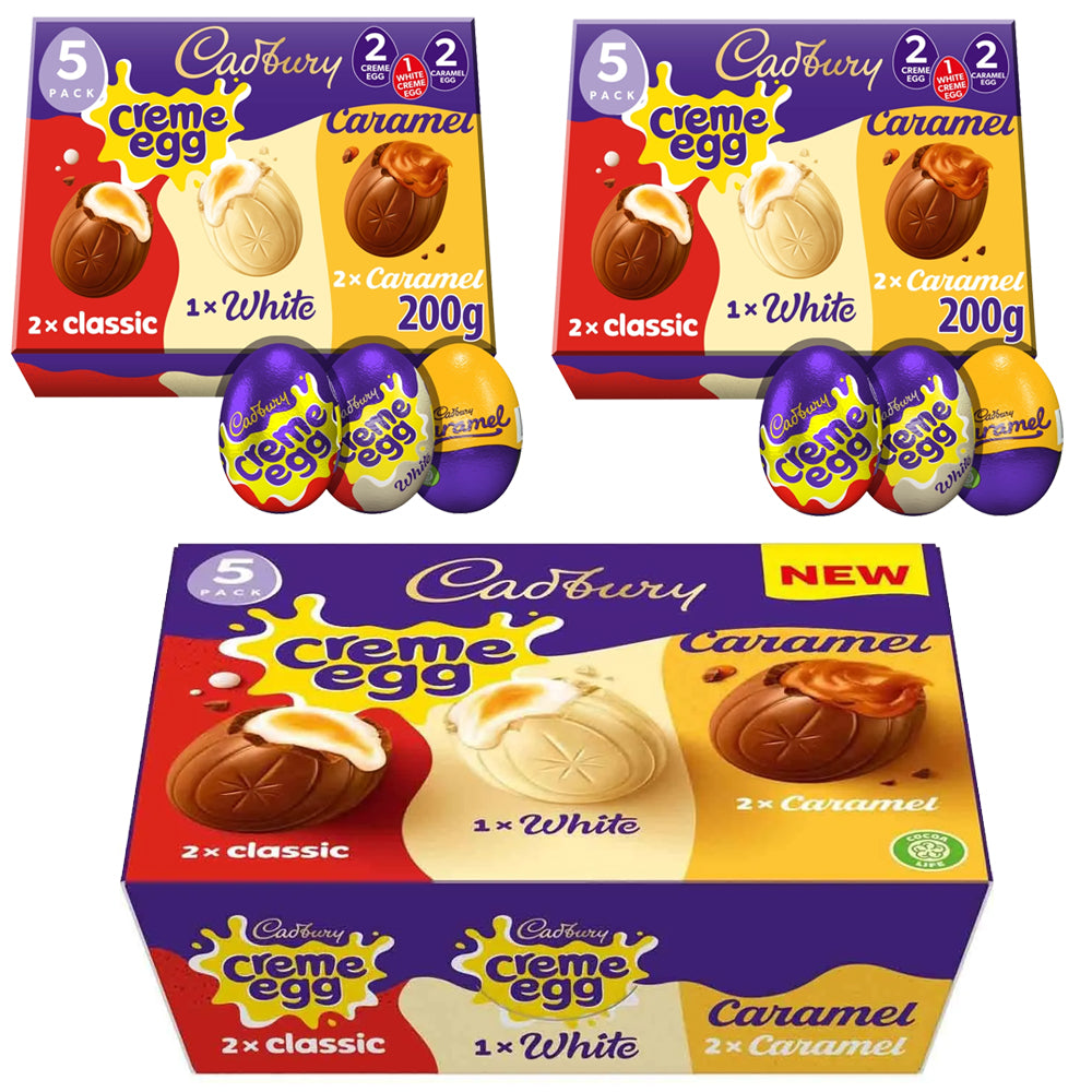 Cadbury Creme Egg 5 Pack Mixed Chocolate Box 3 x 200g