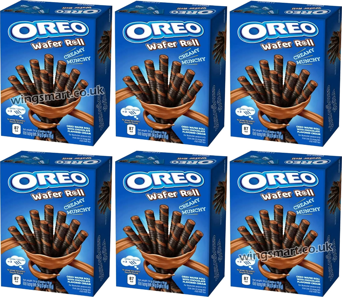 Oreo Chocolate Cream Filled Wafer Rolls 54g - WingsMart