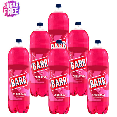 Barr Cherryade Soft Drink PMP 2L x 6 Bottles Sparkling Cherry Flavour Drink