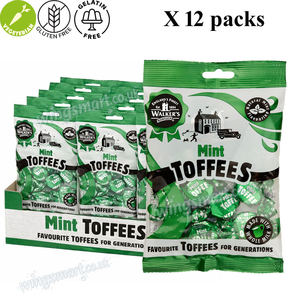 Walker’s Nonsuch British Toffee & Eclair Variety Bags 135g–150g – Mixed Flavour Sweet Collection
