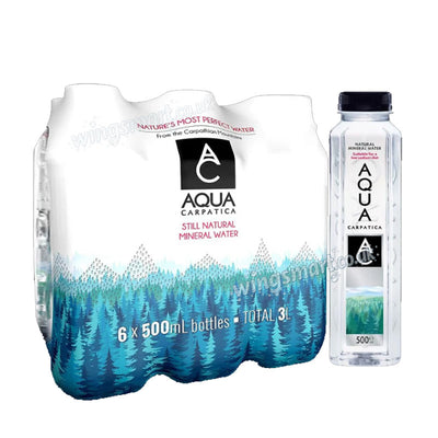 Aqua Carpatica Natural Mineral Water 6x2L and 12x500ml Bottles