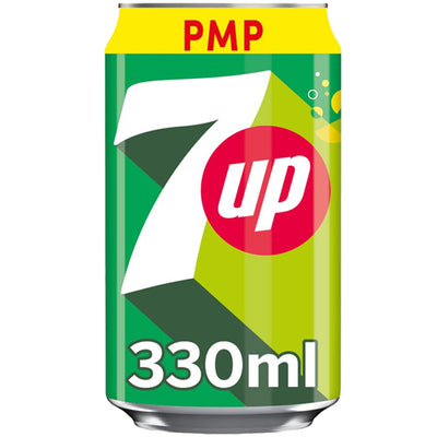 7UP Zero Sugar Free Lemon & Lime Can PMP 330ml