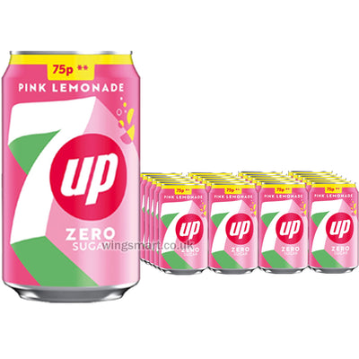 7Up Pink Zero Lemonade PMP Can 330ml