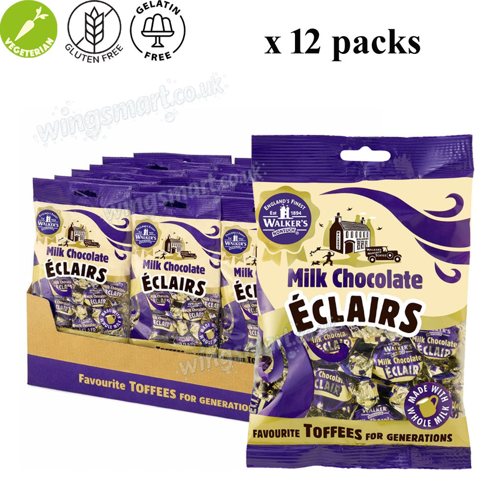 Walker’s Nonsuch British Toffee & Eclair Variety Bags 135g–150g – Mixed Flavour Sweet Collection